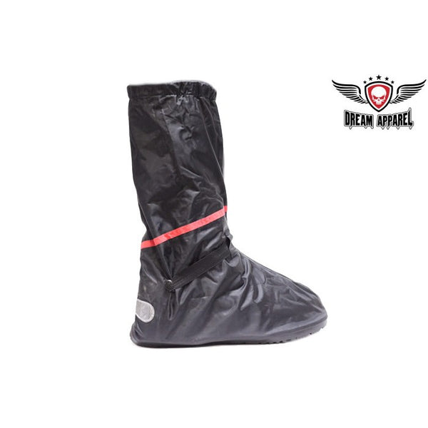 Motorcycle Rain Boot Covers With Rubber Outer Sole