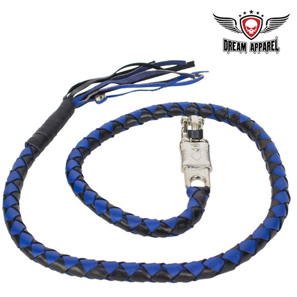 Black & Blue Get Back Whip For Motorcycles