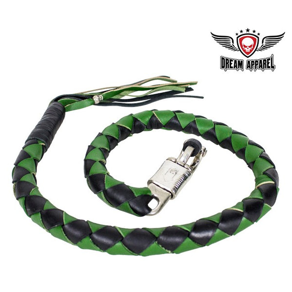 Green & Black Get Back Whip For Motorcycles