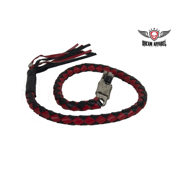 Red & Black Get Back Whip For Motorcycles