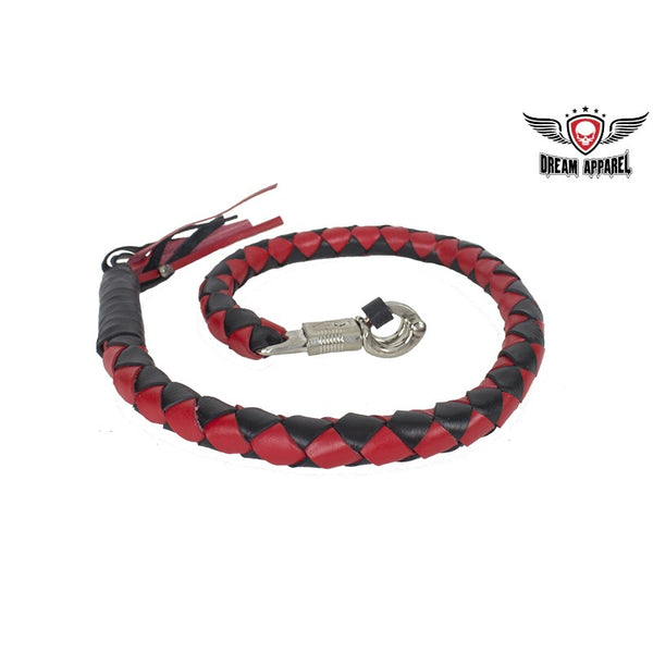 Red & Black Get Back Whip For Motorcycles