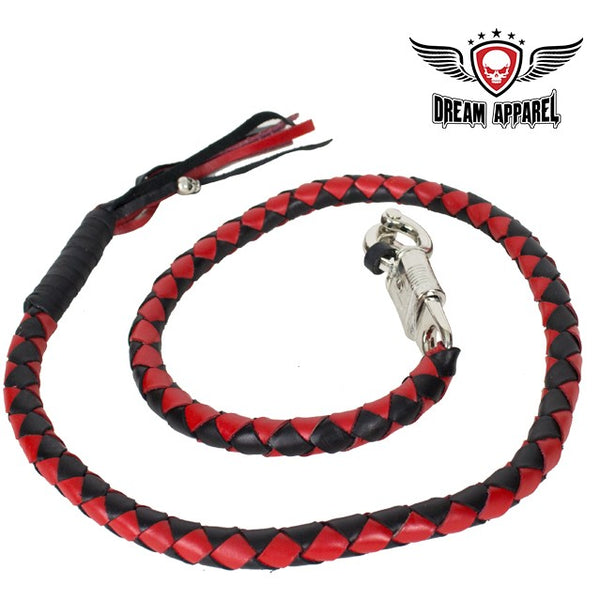 Red & Black Get Back Whip For Motorcycles