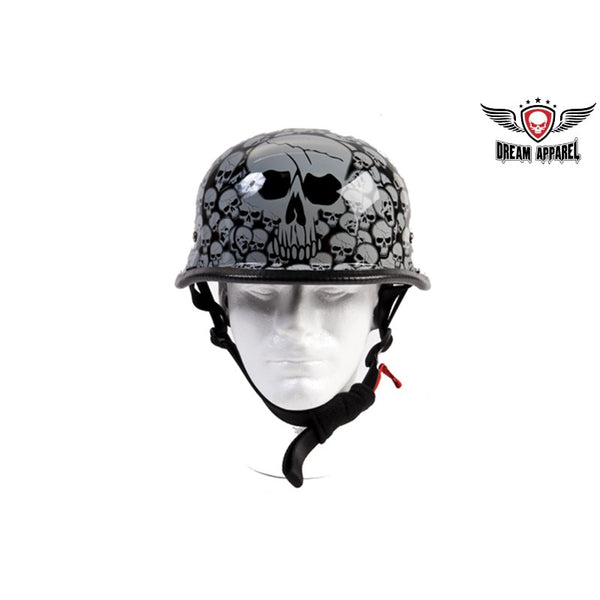 Gray Skull Graveyard German Novelty Helmet