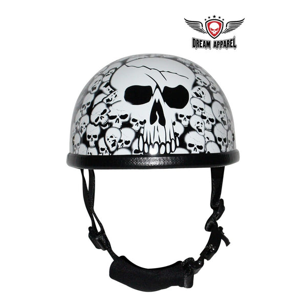 White Eagle Novelty Helmet with Skulls
