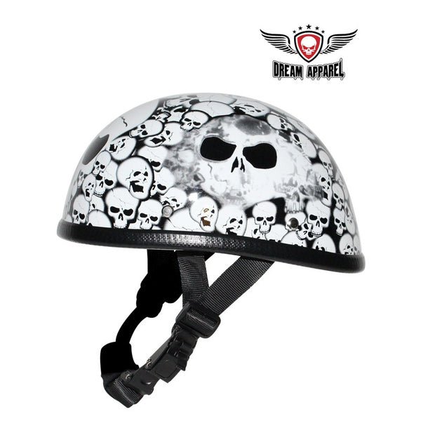 White Eagle Novelty Helmet with Skulls