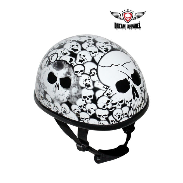 White Eagle Novelty Helmet with Skulls