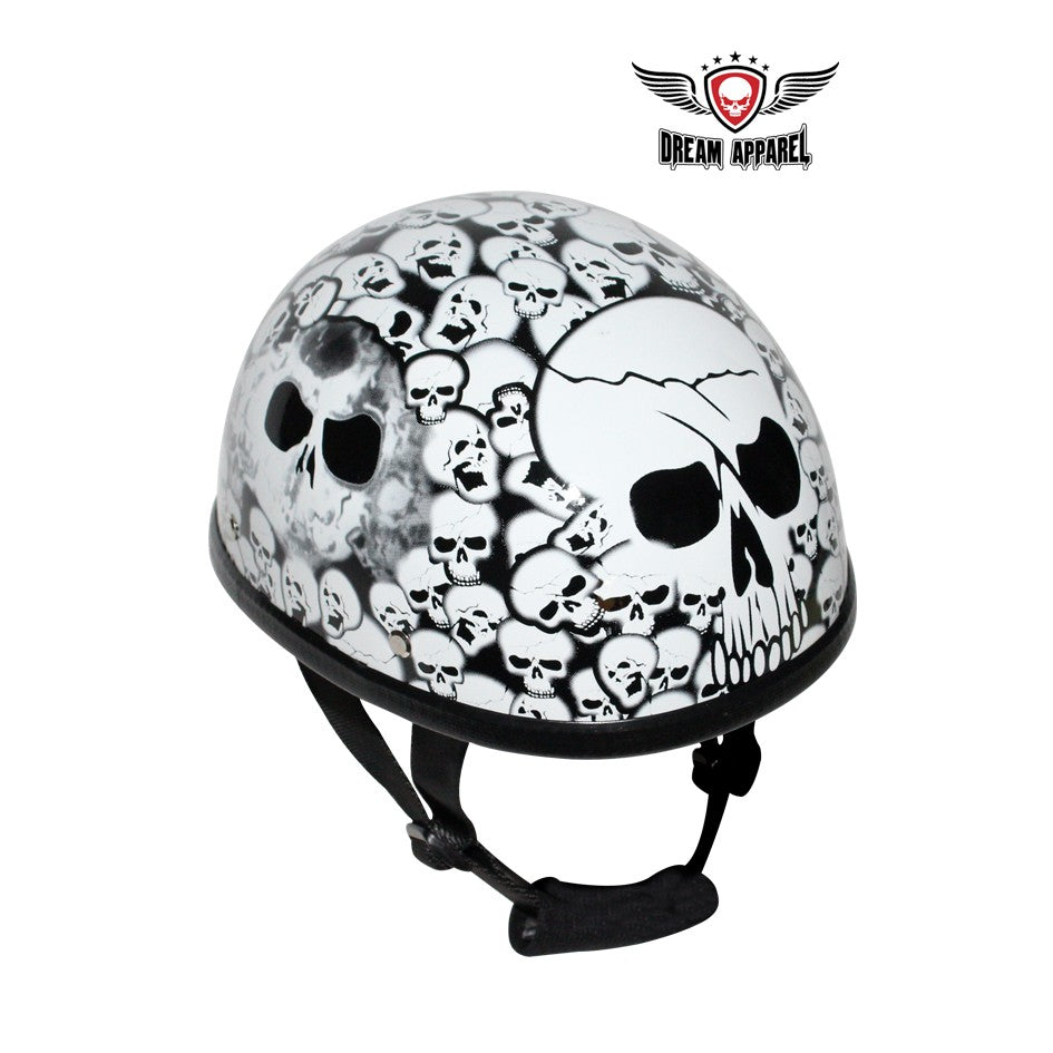 White Eagle Novelty Helmet with Skulls