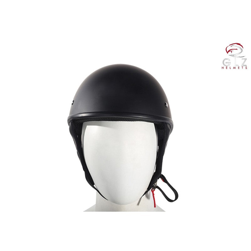 Low-Profile Flat Black DOT Approved Motorcycle Helmet