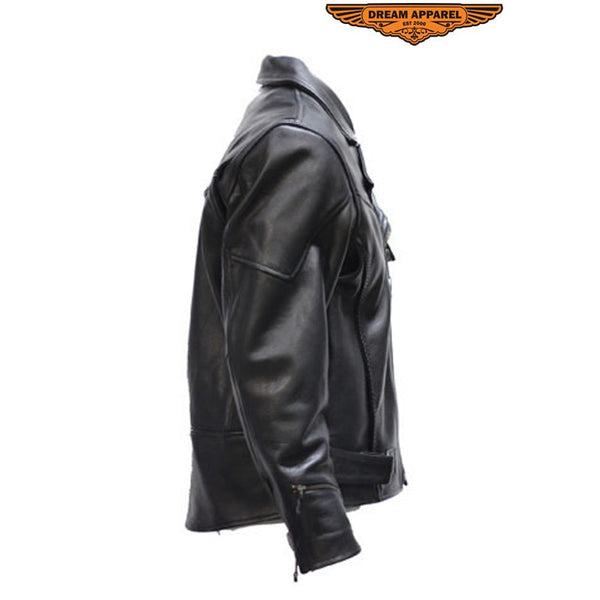 Mens Braided Pisto Pete Motorcycle Jacket