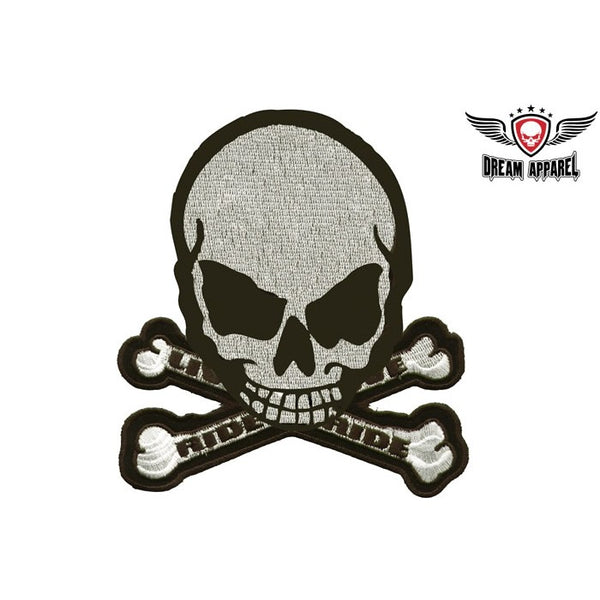 Gray Skull Ride To Live, Live To Ride Patch