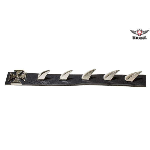 Saw Blade Helmet Spikes With Iron Cross