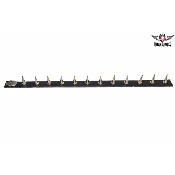 Adhesive Helmet Spikes With Metallic Skull