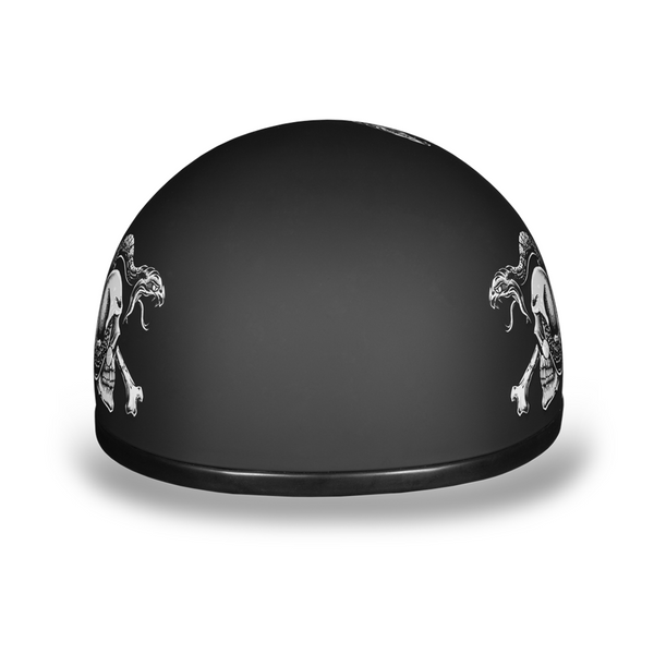 D.O.T. DAYTONA SKULL CAP- W/ SNAKE SKULLS