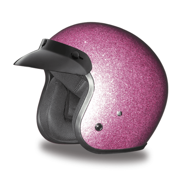 D.O.T. Daytona Cruiser 3/4 Shell Helmet 7 Different Colors