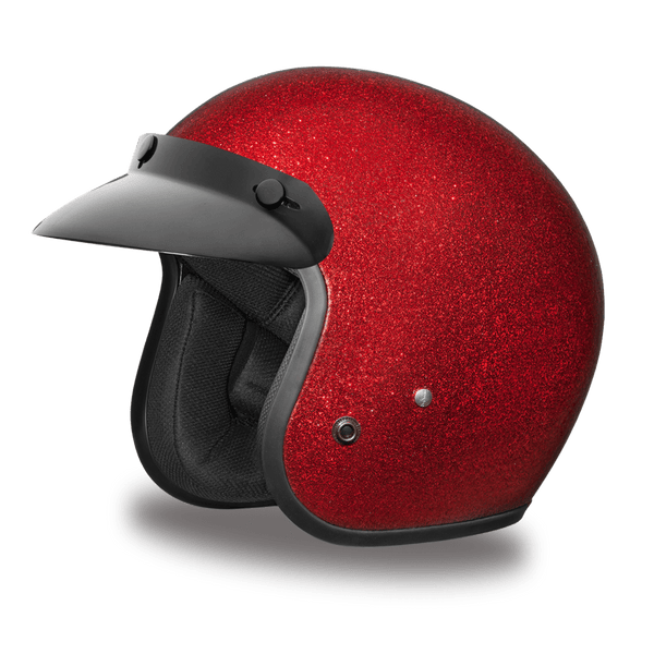 D.O.T. Daytona Cruiser 3/4 Shell Helmet 7 Different Colors