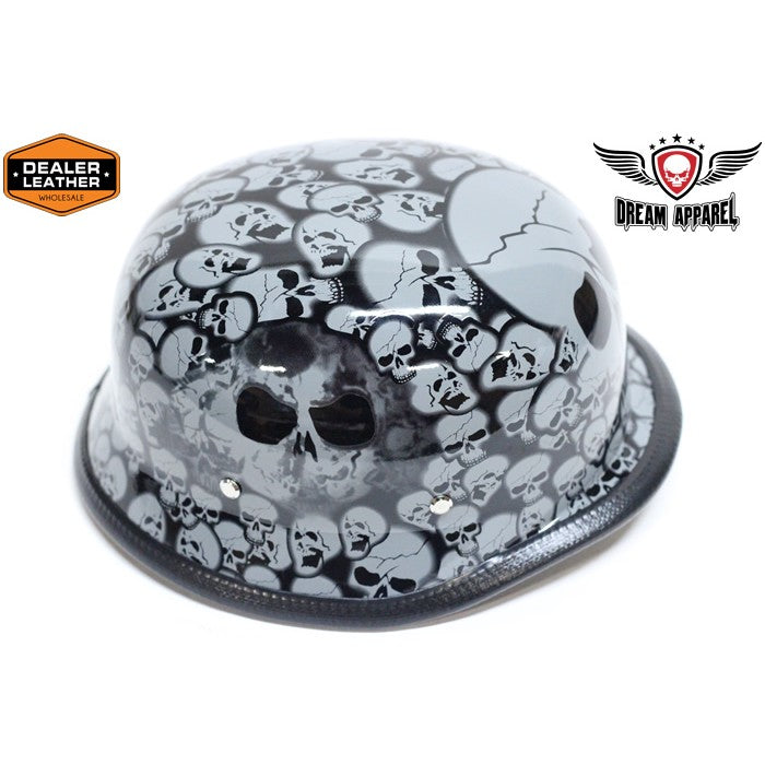 Gray Skull Graveyard German Novelty Helmet