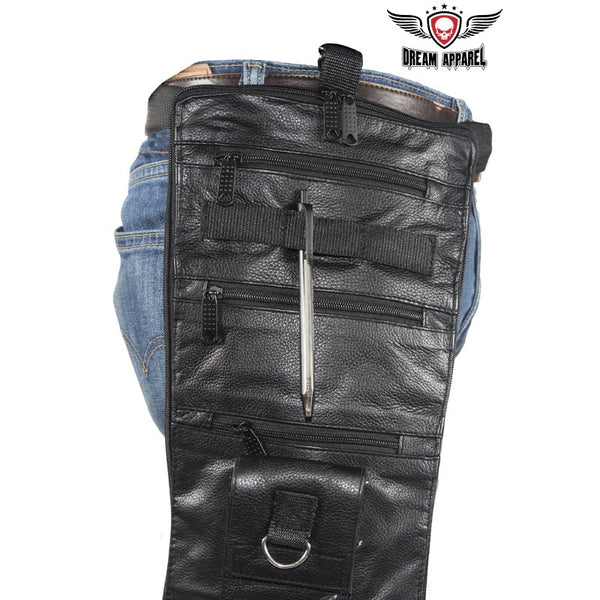 Leather Thigh Fanny Pack With Gun Pocket