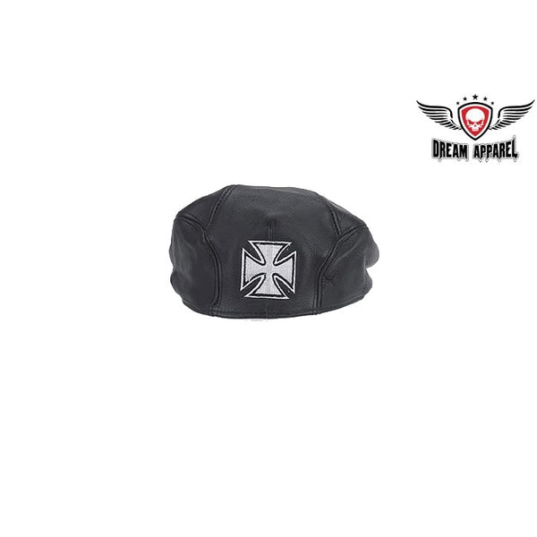 Leather Cap With Chopper