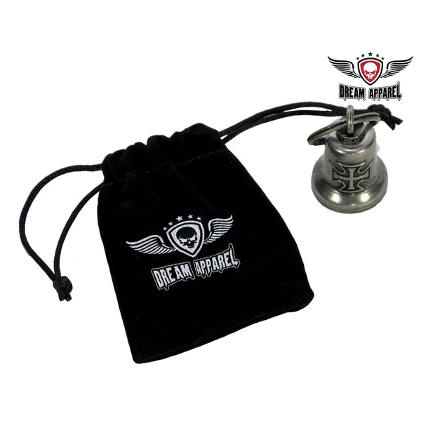 Gun Metal Iron Cross Gargoyle Bell w/ Carrier Bag