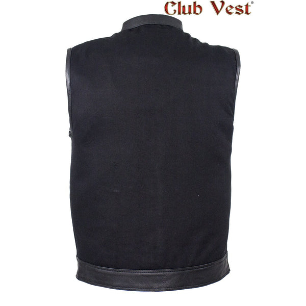 Men's Black Denim Vest by Club Vest®