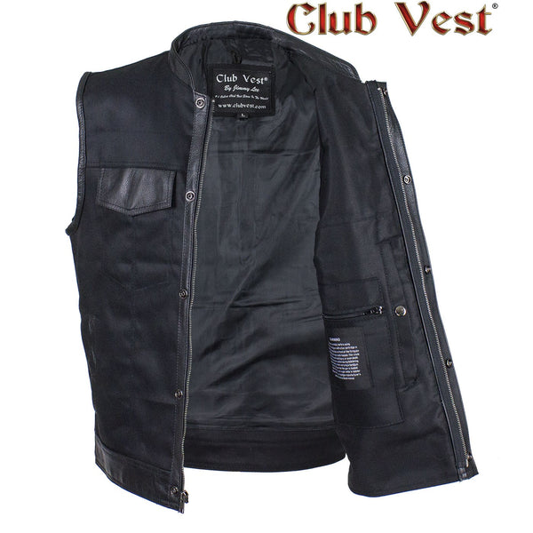 Men's Black Denim Vest by Club Vest®