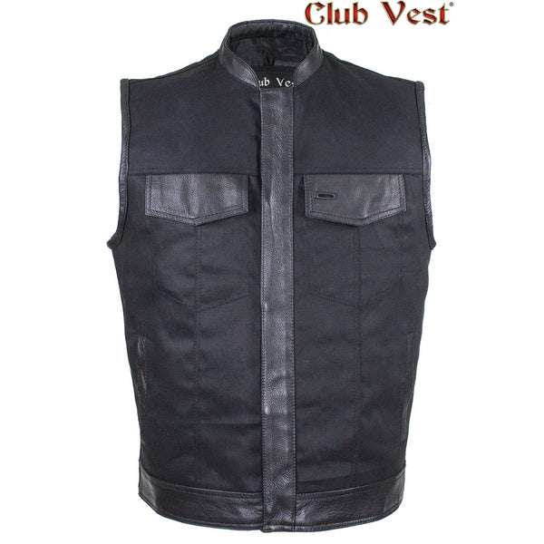 Men's Black Denim Vest by Club Vest®