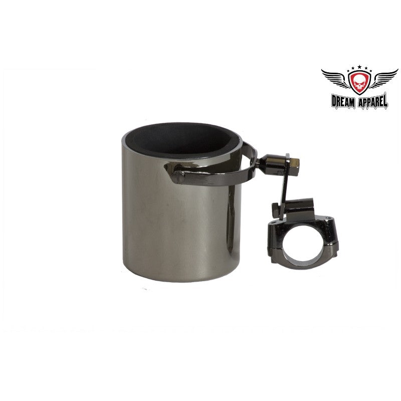 Black Chrome Motorcycle Cup Holder