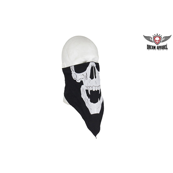 Skull with Fangs Cotton Face Mask