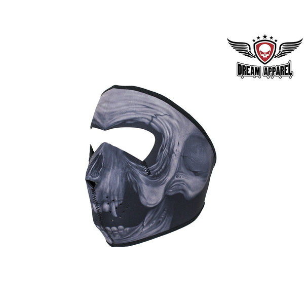 Skull with Fangs Neoprene Face Mask