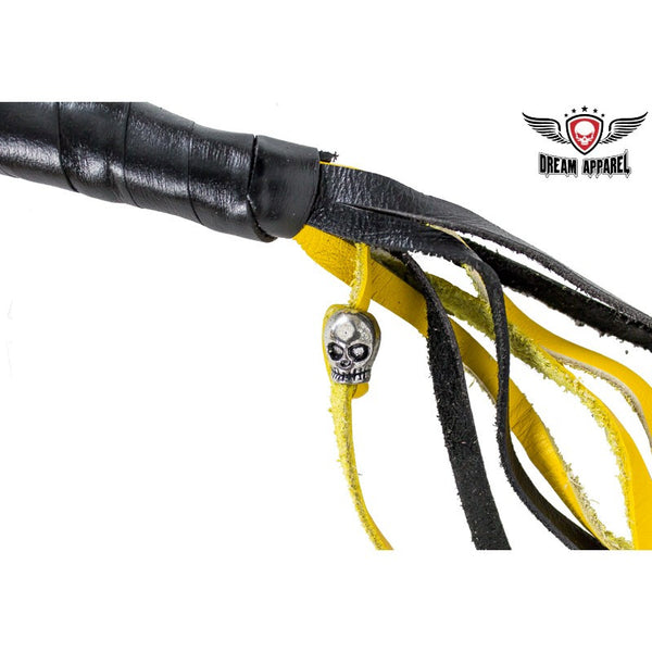 Black & Yellow Get Back Whip For Motorcycles