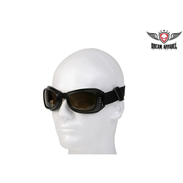 Fantastic riding goggles with amber or Clear lenses.