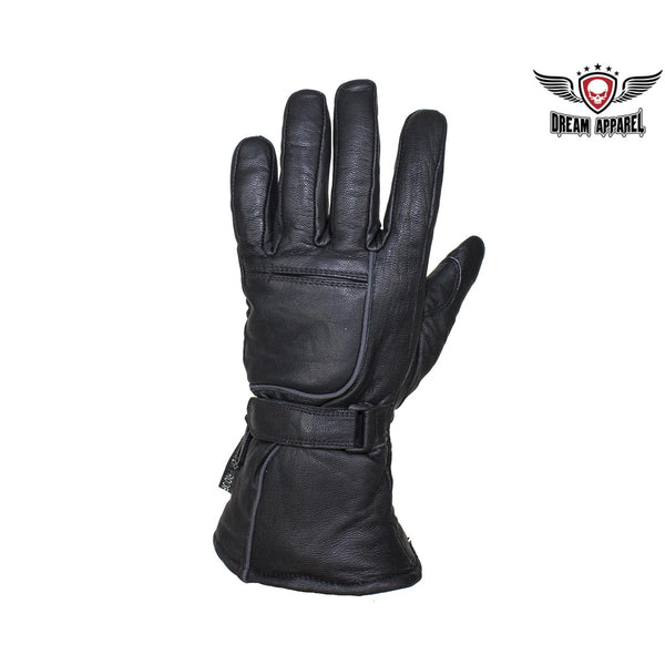 Waterproof Reflective Nappa Leather Riding Gloves