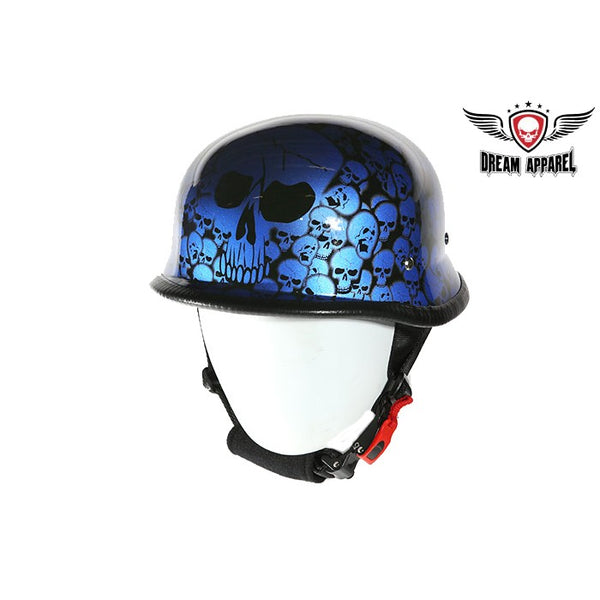 Blue Skull Graveyard German Novelty Helmet