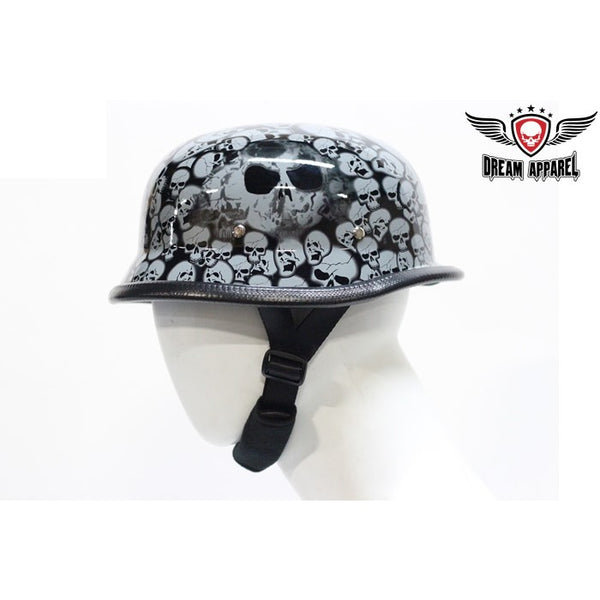 Gray Skull Graveyard German Novelty Helmet