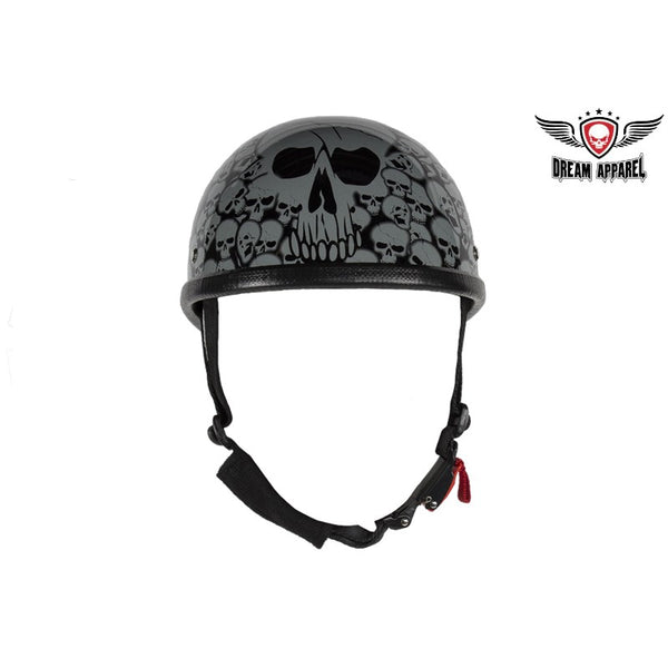 Gray Boneyard Eagle Novelty Helmet with Skulls