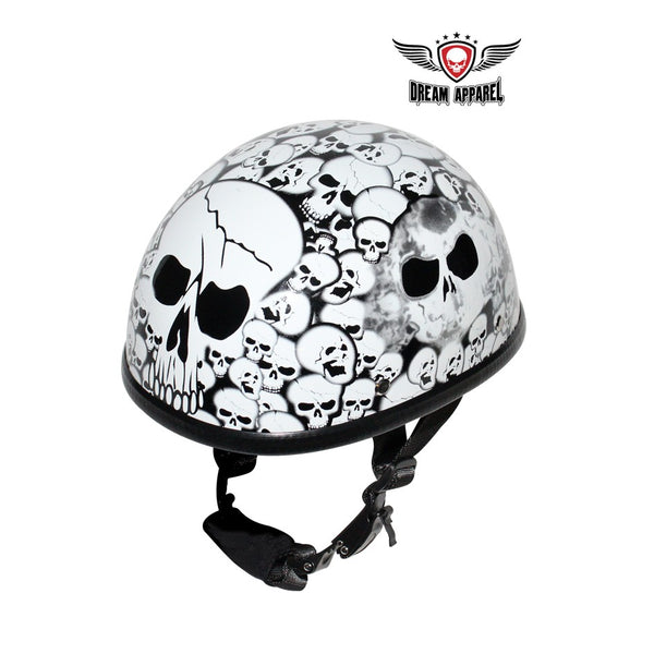 White Eagle Novelty Helmet with Skulls