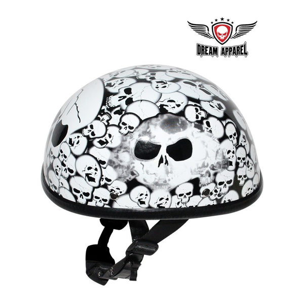 White Eagle Novelty Helmet with Skulls