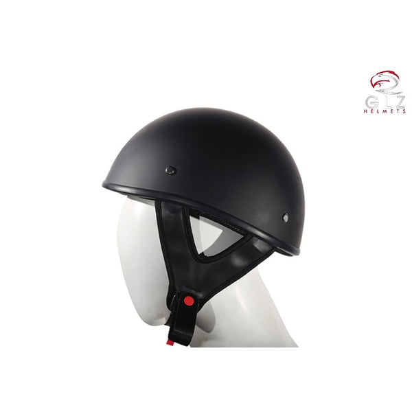 Low-Profile Flat Black DOT Approved Motorcycle Helmet