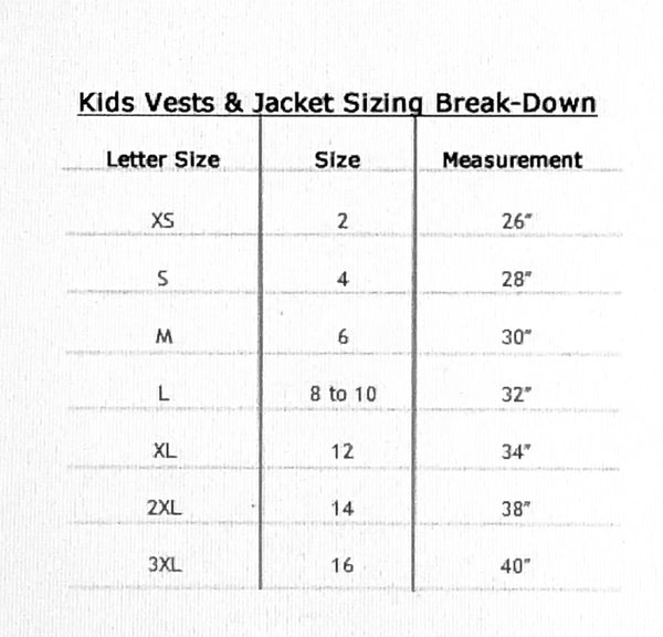 Kids Regular Vest With Side Laces