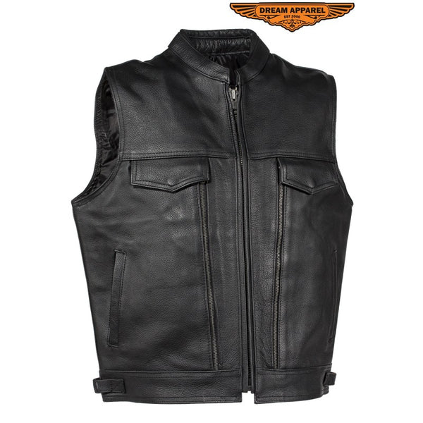 Men's Motorcycle Club leather Vest