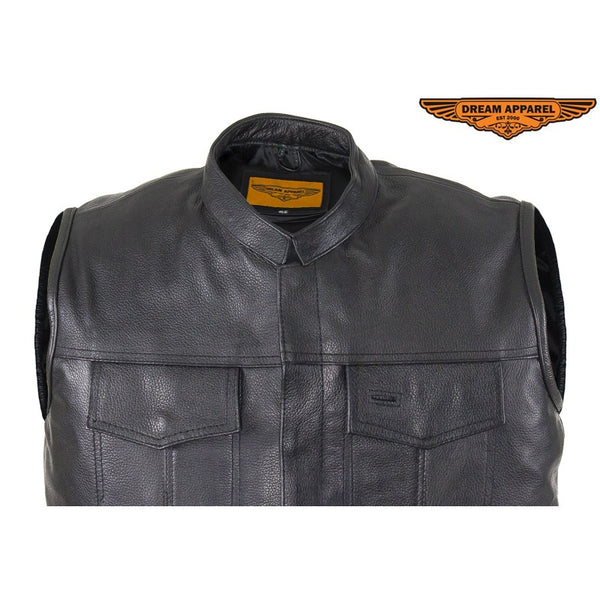 Motorcycle Club Vest With Gun Pockets On Both Sides