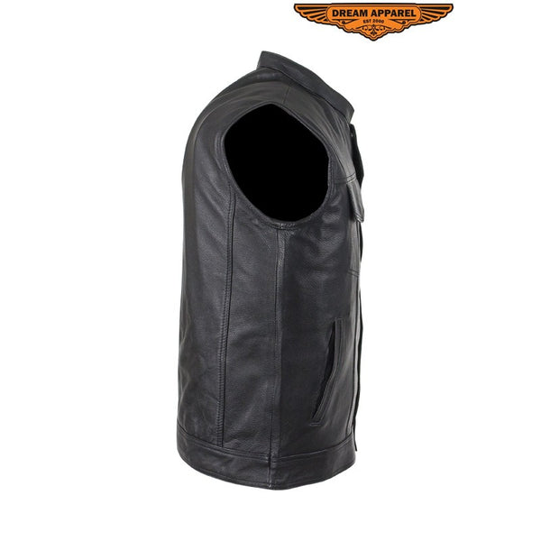 Motorcycle Club Vest With Gun Pockets On Both Sides