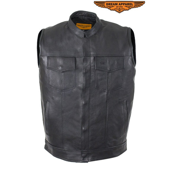 Motorcycle Club Vest With Gun Pockets On Both Sides