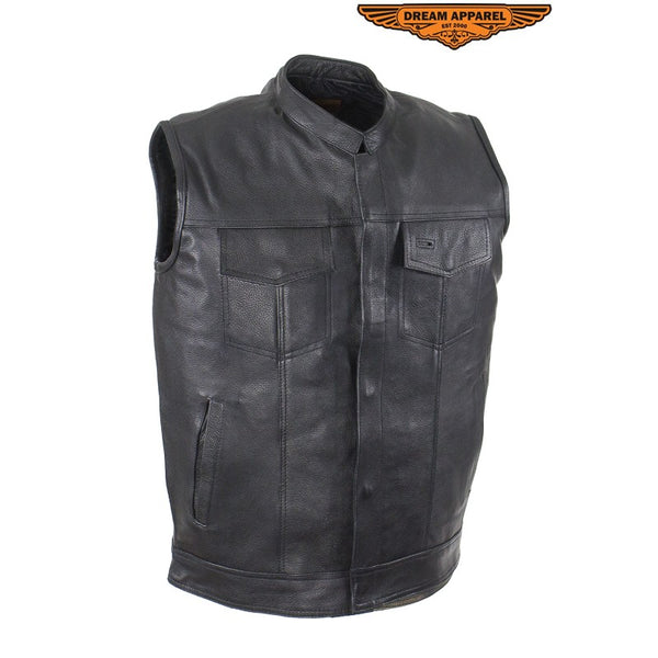 Motorcycle Club Vest With Zipper