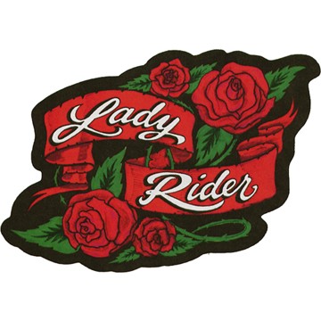 Lady Rider Biker Patch