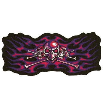 Skulls with Purple Flames Patch