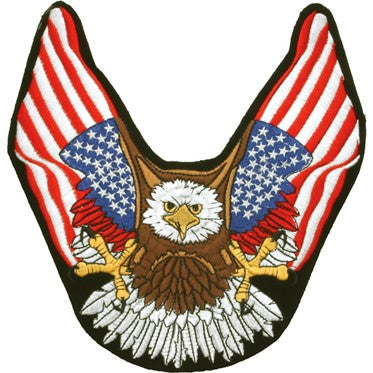 Eagle American Flag Wings Patch