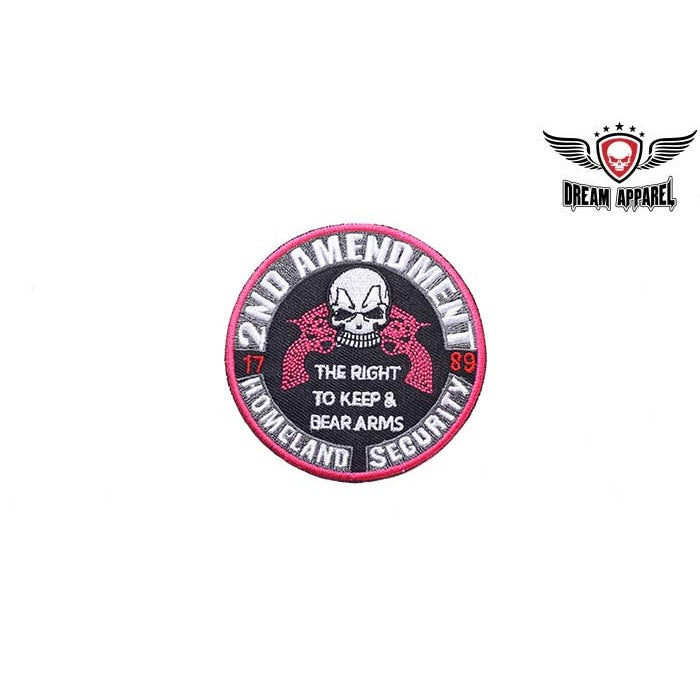 Pink 2ND Amendment Homeland Security Patch