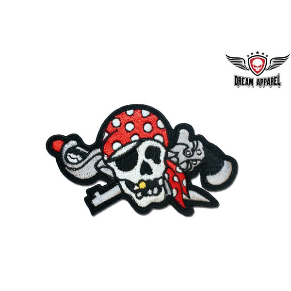 Pirate Skull With A Gun Patch