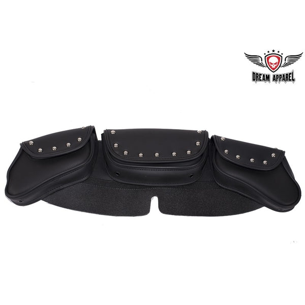 PVC Motorcycle Windshield Bag With Studs